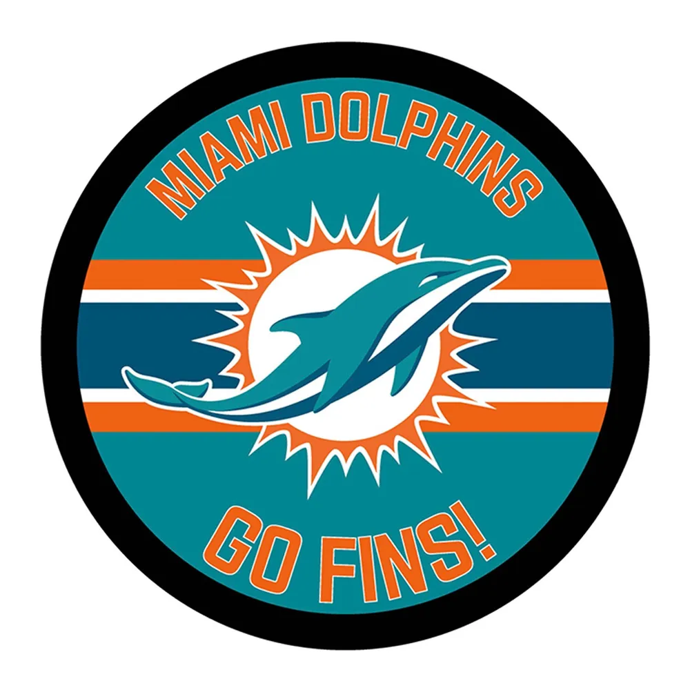 Miami Dolphins Distressed Logo Cutout Sign