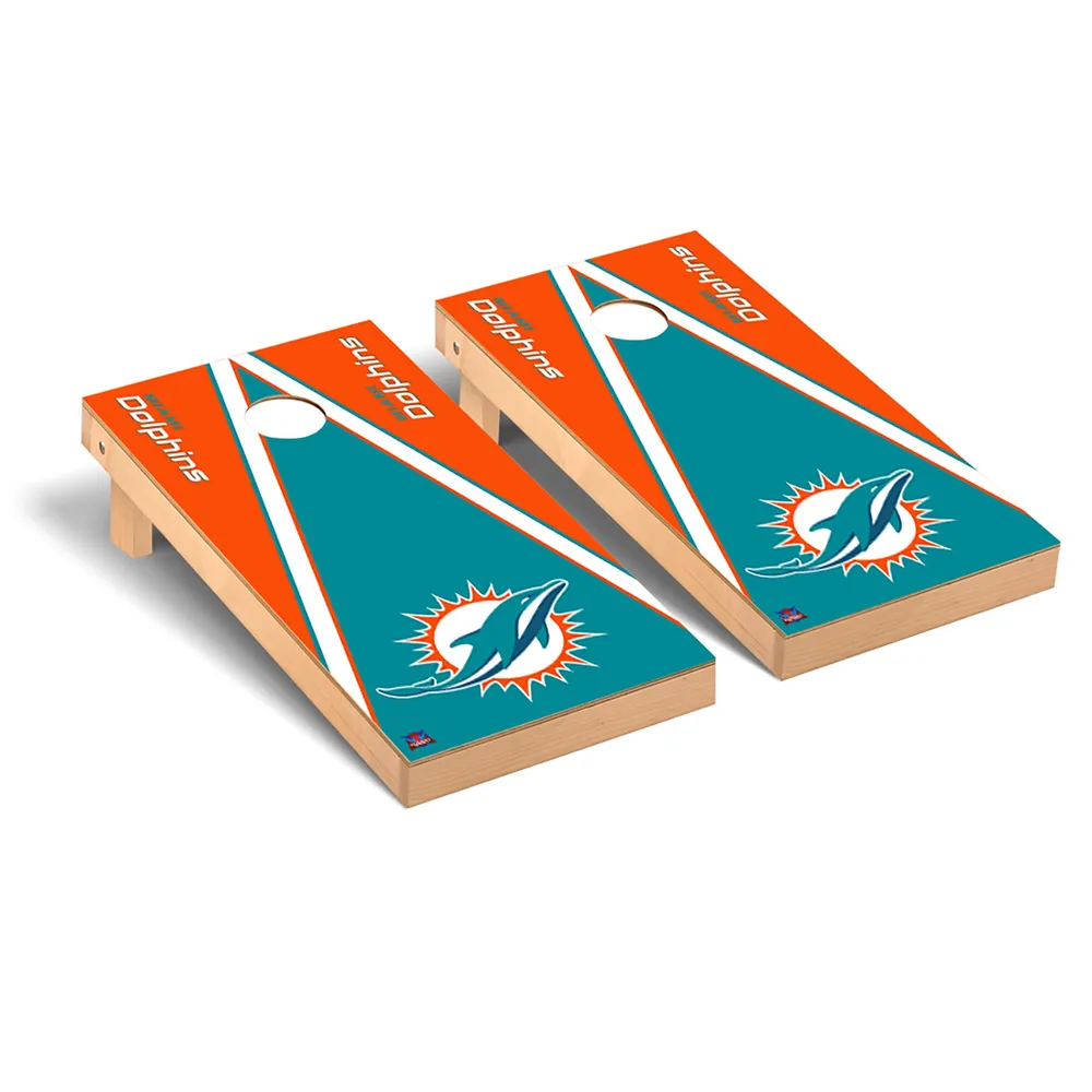 Lids Miami Dolphins 2' x 4' Triangle Cornhole Board Set