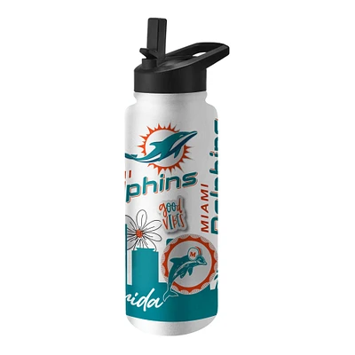 Dauphins de Miami 34 oz. Bouteille Quencher native