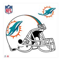 Miami Dolphins - 36'' Team Helmet Repositionable Wall Decal