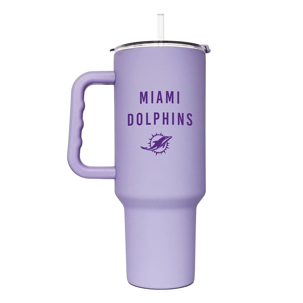 Dauphins de Miami 40oz. Gobelet doux au toucher lavande