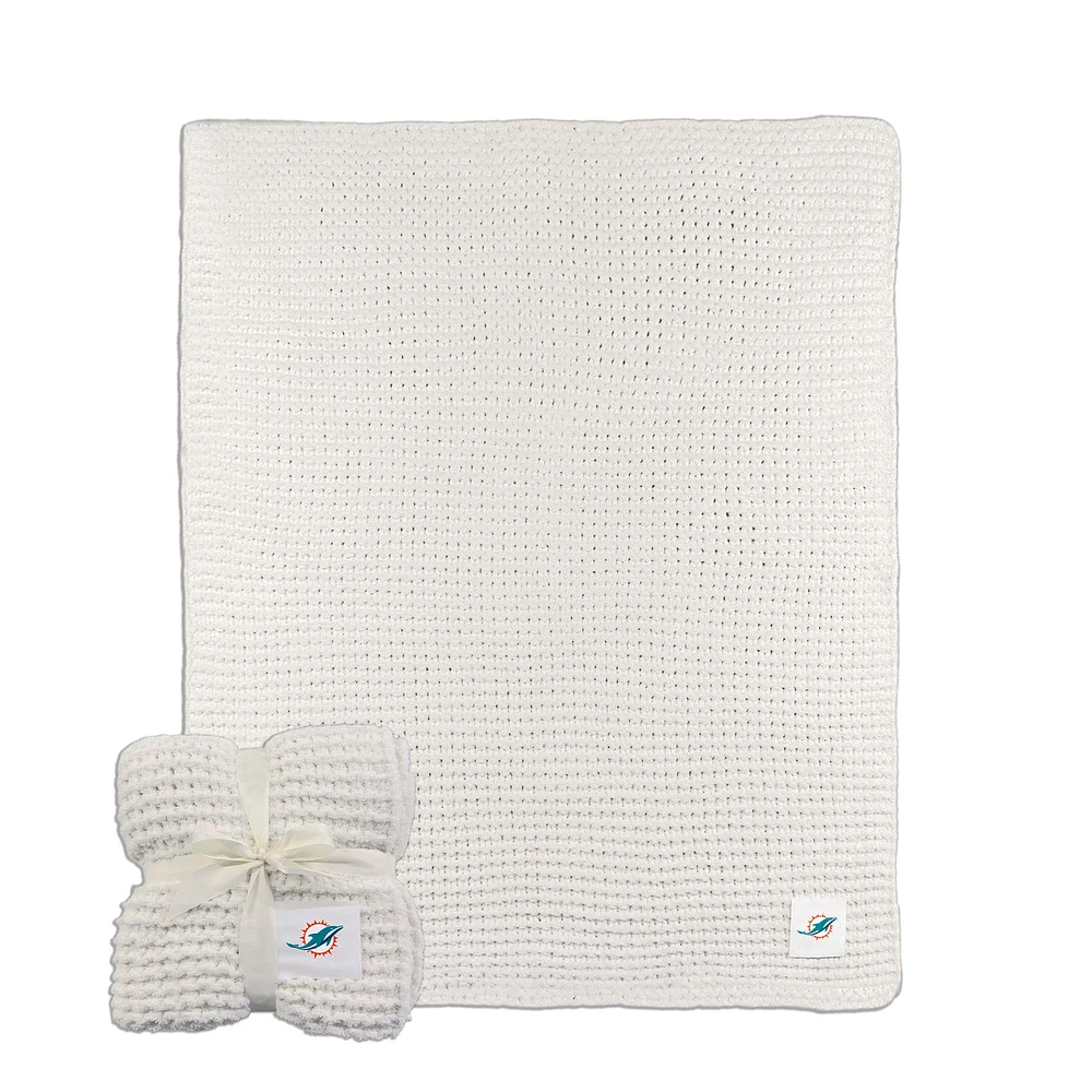 Miami Dolphins 50" x 60" Cable-Knit Throw Blanket