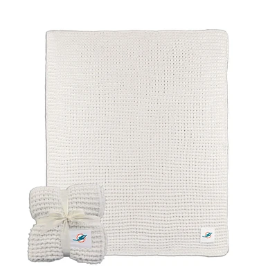 Miami Dolphins 50" x 60" Cable-Knit Throw Blanket