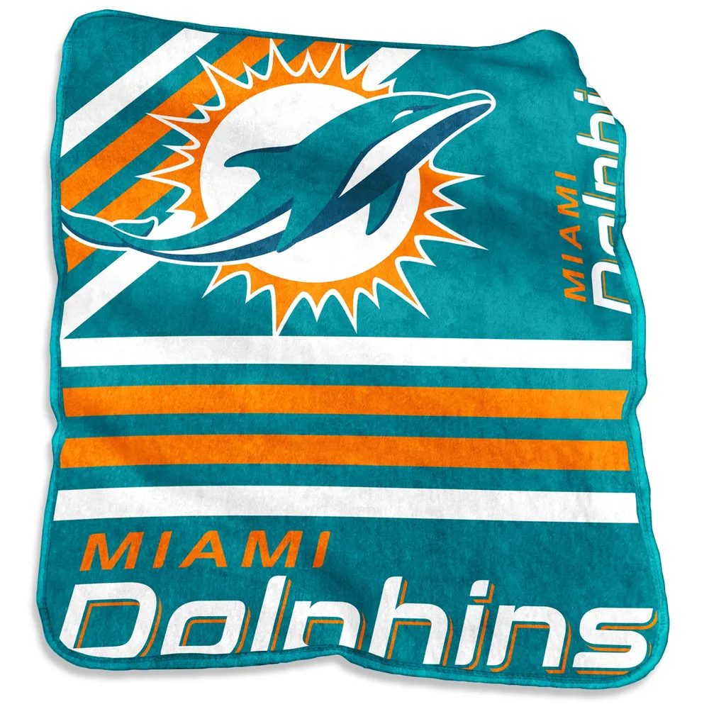 Lids Miami Dolphins 50'' x 60'' Plush Raschel Throw