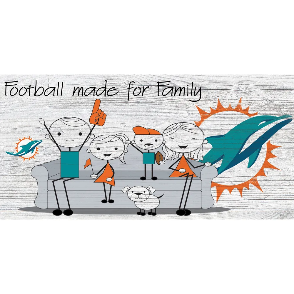 Miami Dolphins 12'' Pumpkin Sign