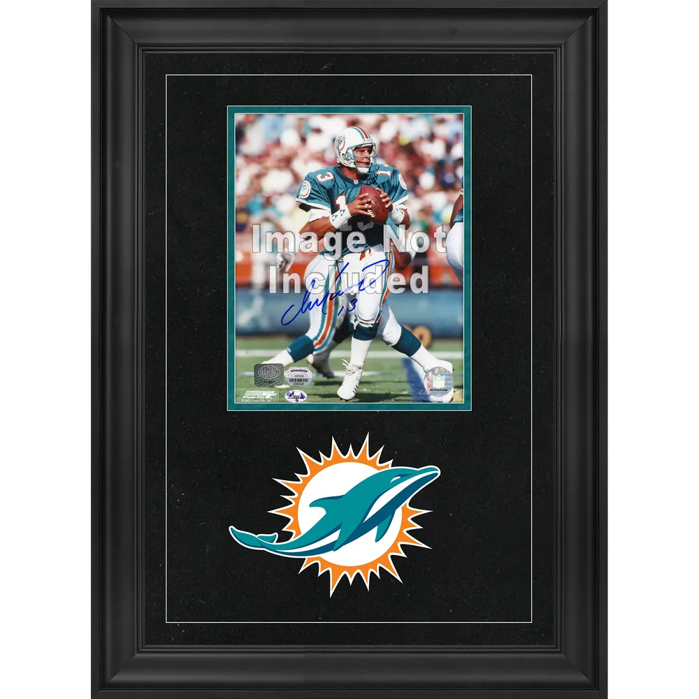 Miami Dolphins Black Framed Wall-Mountable Football Display Case