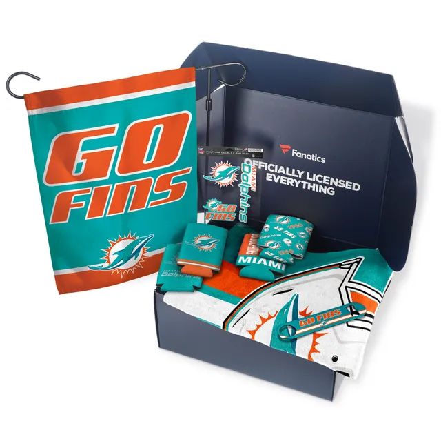 Miami Dolphins Fanatics Pack Tailgate Game Day Essentials T-Shirt Gift Box - Value