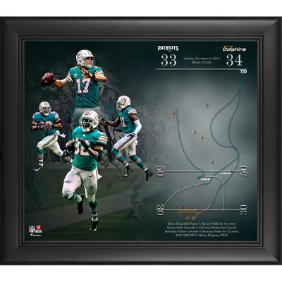 Miami Dolphins vs. New York Jets Fanatics Authentic Framed 10 x