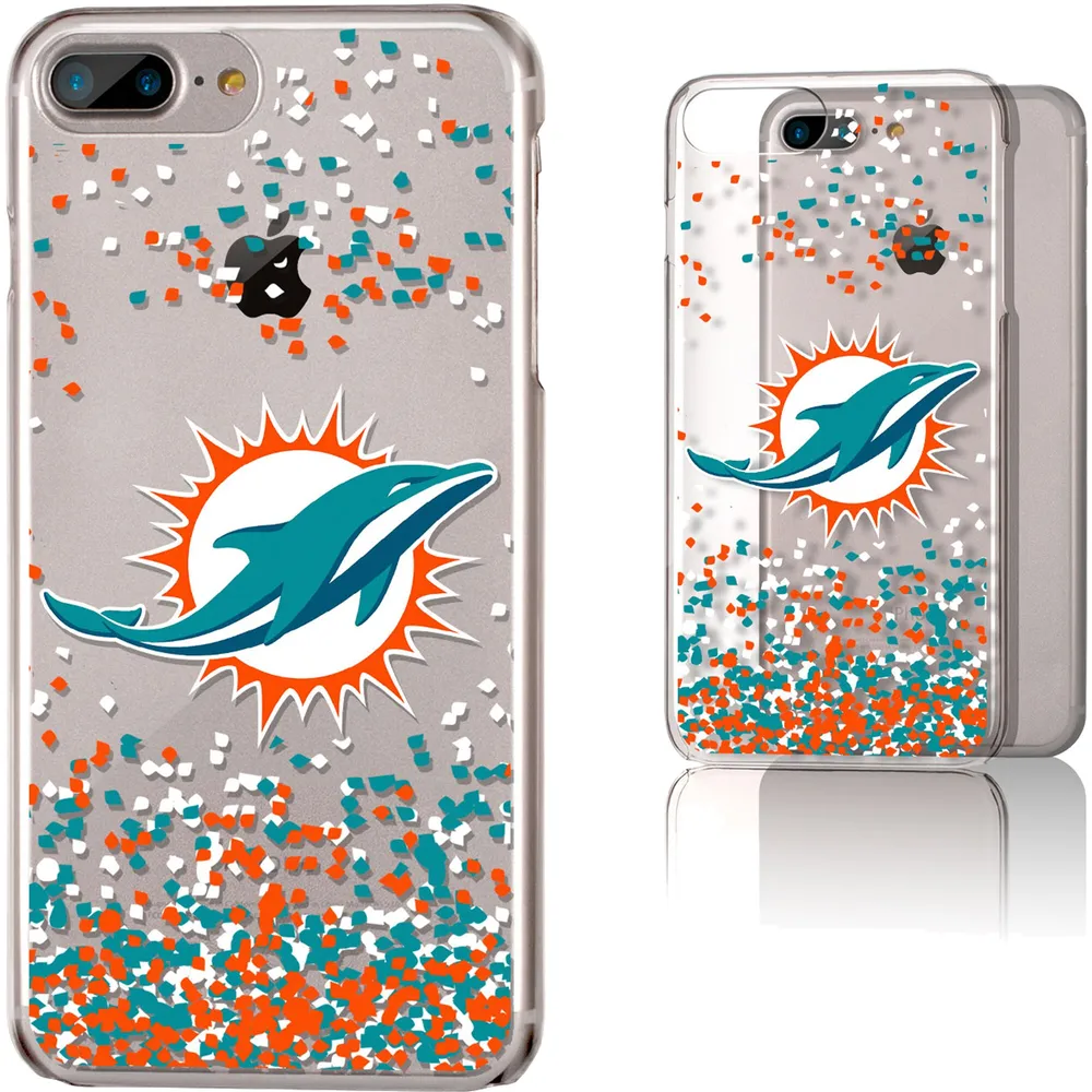 Lids Miami Dolphins iPhone Clear Case with Confetti Design