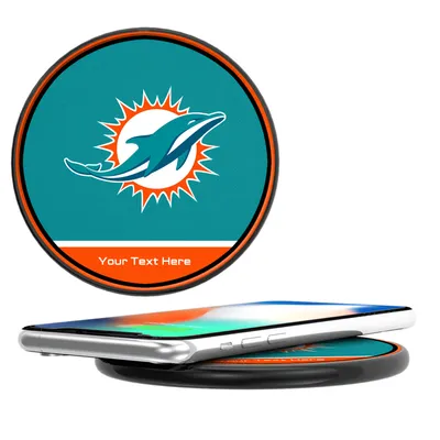 Miami Dolphins Personalized 10-Watt Wireless Phone Charger