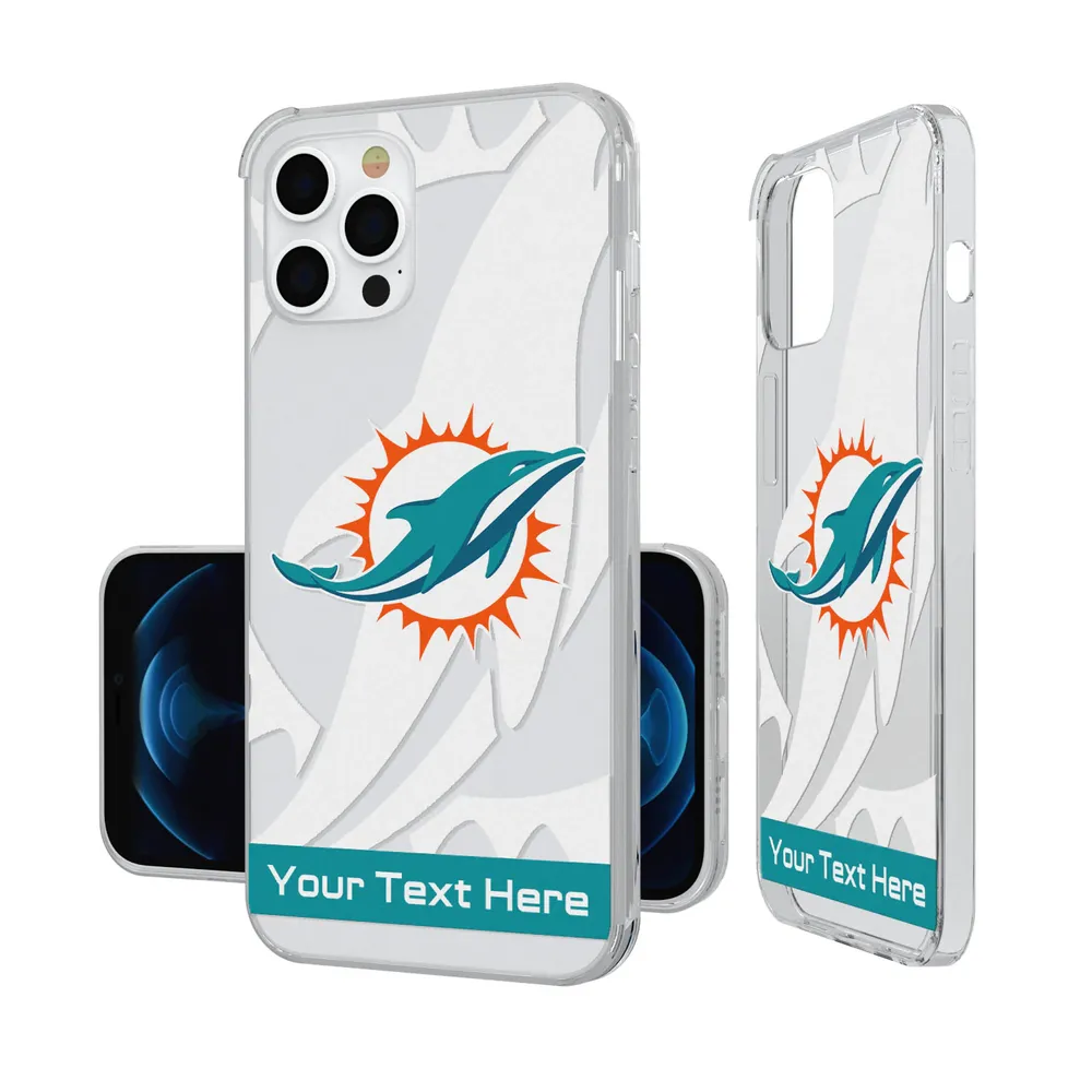 Lids Miami Dolphins Personalized Tilt Design iPhone Clear Case