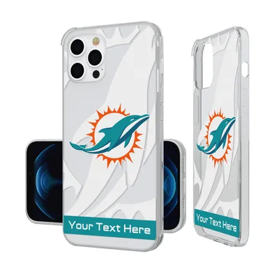 Miami Dolphins Personalized Tilt Design iPhone Clear Case