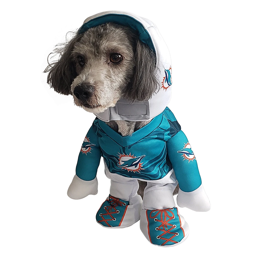 Costume de chien qui court avec les Dolphins Miami