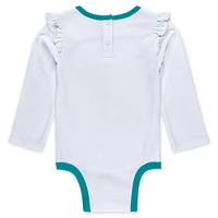 Newborn & Infant WEAR by Erin Andrews Miami Dolphins Three-Piece Long Sleeve Bodysuit, Tutu and Sweatpants Set