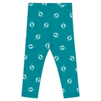 Newborn & Infant WEAR by Erin Andrews Miami Dolphins Three-Piece Long Sleeve Bodysuit, Tutu and Sweatpants Set