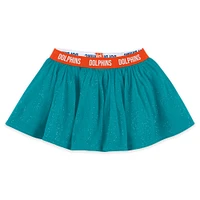 Ensemble trois pièces pour nouveau-né et bébé WEAR par Erin Andrews Miami Dolphins : body à manches longues, tutu pantalon de survêtement