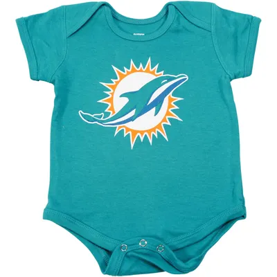 Lids Miami Dolphins Newborn & Infant Little Champ Three-Piece Bodysuit, Bib  Booties Set - Aqua/Orange