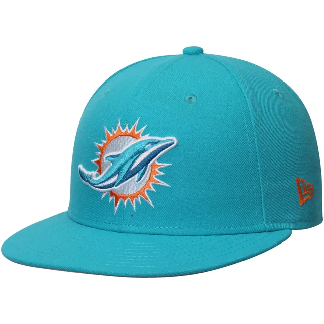 Buy Miami Dolphins New Era Omaha Throwback 59FIFTY Fitted Hat