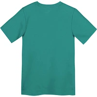 T-shirt Nike Aqua Performance Legend Icon pour enfants d'âge préscolaire des Miami Dolphins