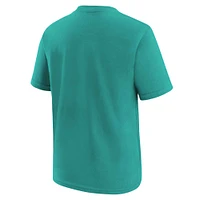 Preschool Nike Aqua Miami Dolphins Logo T-Shirt