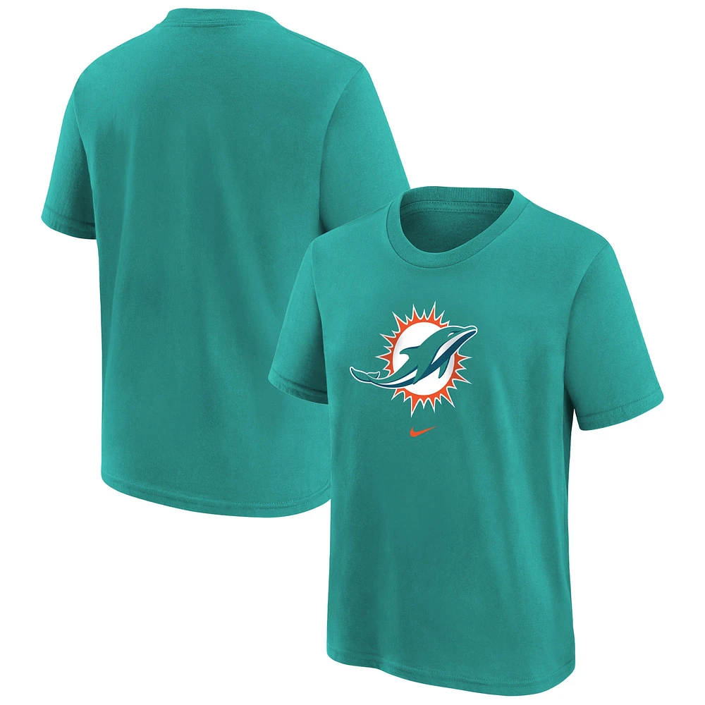 Preschool Nike Aqua Miami Dolphins Team Wordmark T-Shirt