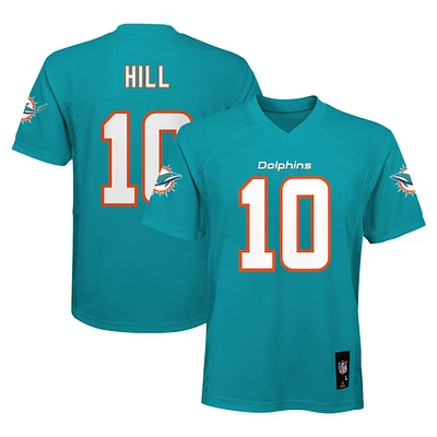 Maillot de joueur réplique des Dolphins Miami Aqua Tyreek Hill pour enfants d'âge préscolaire