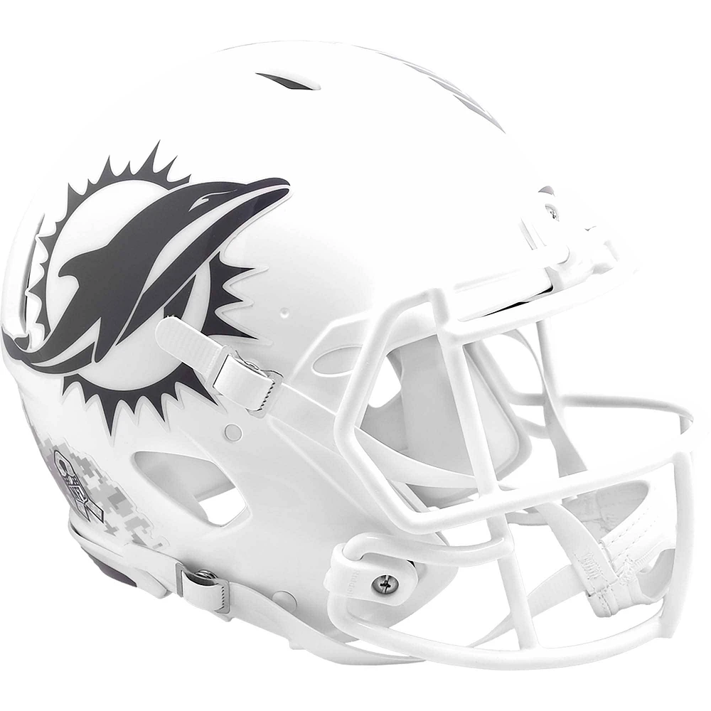 Casque authentique Riddell Miami Dolphins 2024 Salute To Service Speed