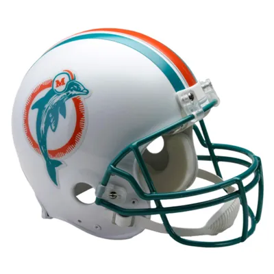 Men's Mitchell & Ness White Miami Dolphins Classic Helmet