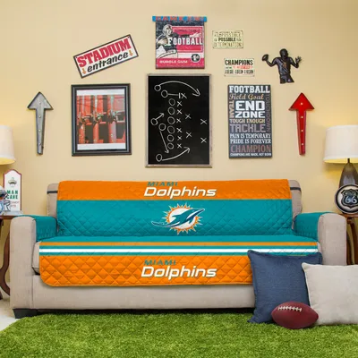 Miami Dolphins Sofa Protector - Teal