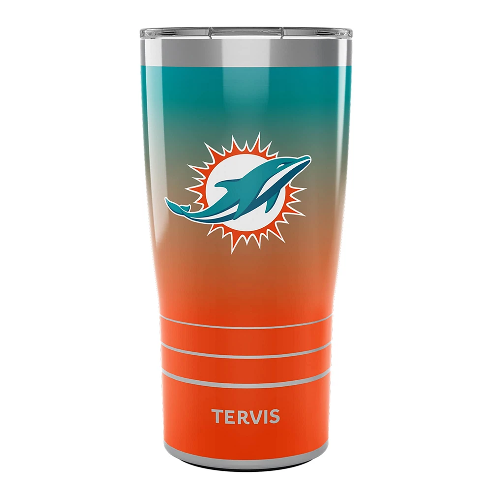 Tervis Miami Dolphins 20oz. Gobelet en acier inoxydable ombré