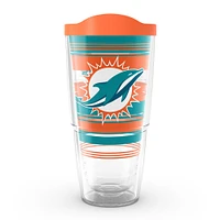 Tervis Miami Dolphins 24oz. Gobelet classique à rayures Hype