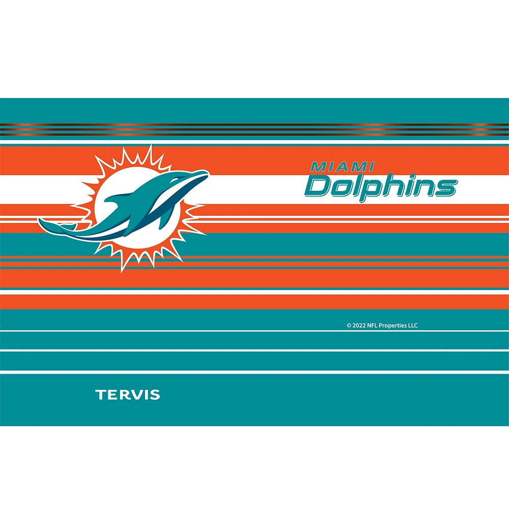 Tervis Miami Dolphins 30oz. Gobelet à rayures Hype