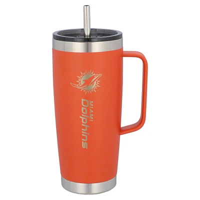 The Memory Company Miami Dolphins 26oz. Team Color Roadie Tumbler with Handle