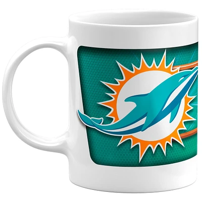 The Sports Vault Miami Dolphins - 11oz. Sublimated Mug