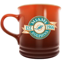 The Sports Vault Miami Dolphins 14 oz. Stoneware Mug