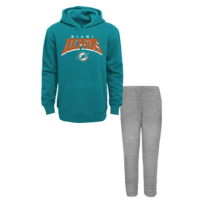 Ensemble sweat à capuche et pantalon de survêtement en polaire Dynamic Duo pour tout-petits des Miami Dolphins