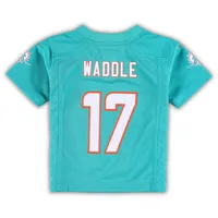 Maillot de match Nike Jaylen Waddle Aqua des Dolphins Miami pour tout-petit