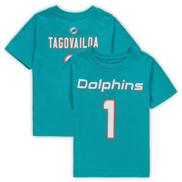 Nfl Miami Dolphins Toddler Boys' Short Sleeve Hill Jersey - 3t