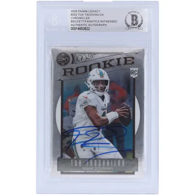 Tua Tagovailoa Miami Dolphins Autographed 2021 Panini Contenders #60  Beckett Fanatics Witnessed Authenticated Card