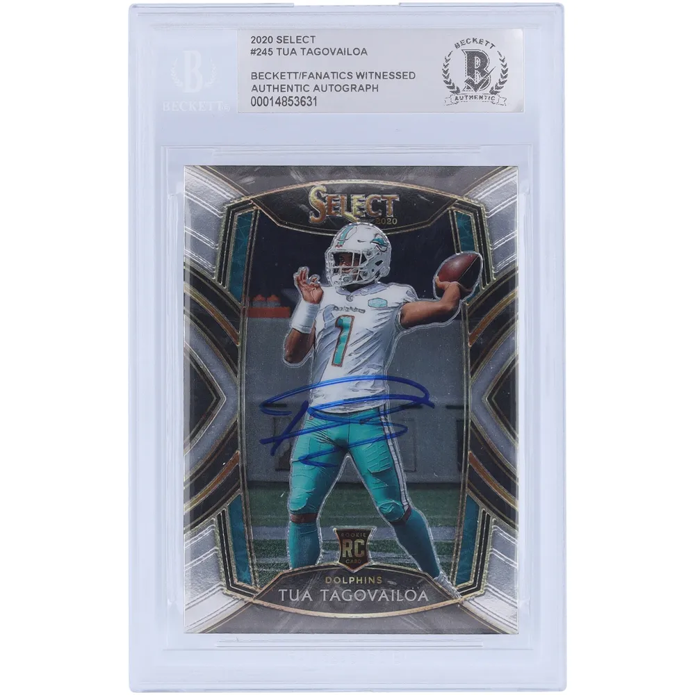 Lids Tua Tagovailoa Miami Dolphins Autographed 2020 Panini Select #45  Beckett Fanatics Witnessed Authenticated Rookie Card