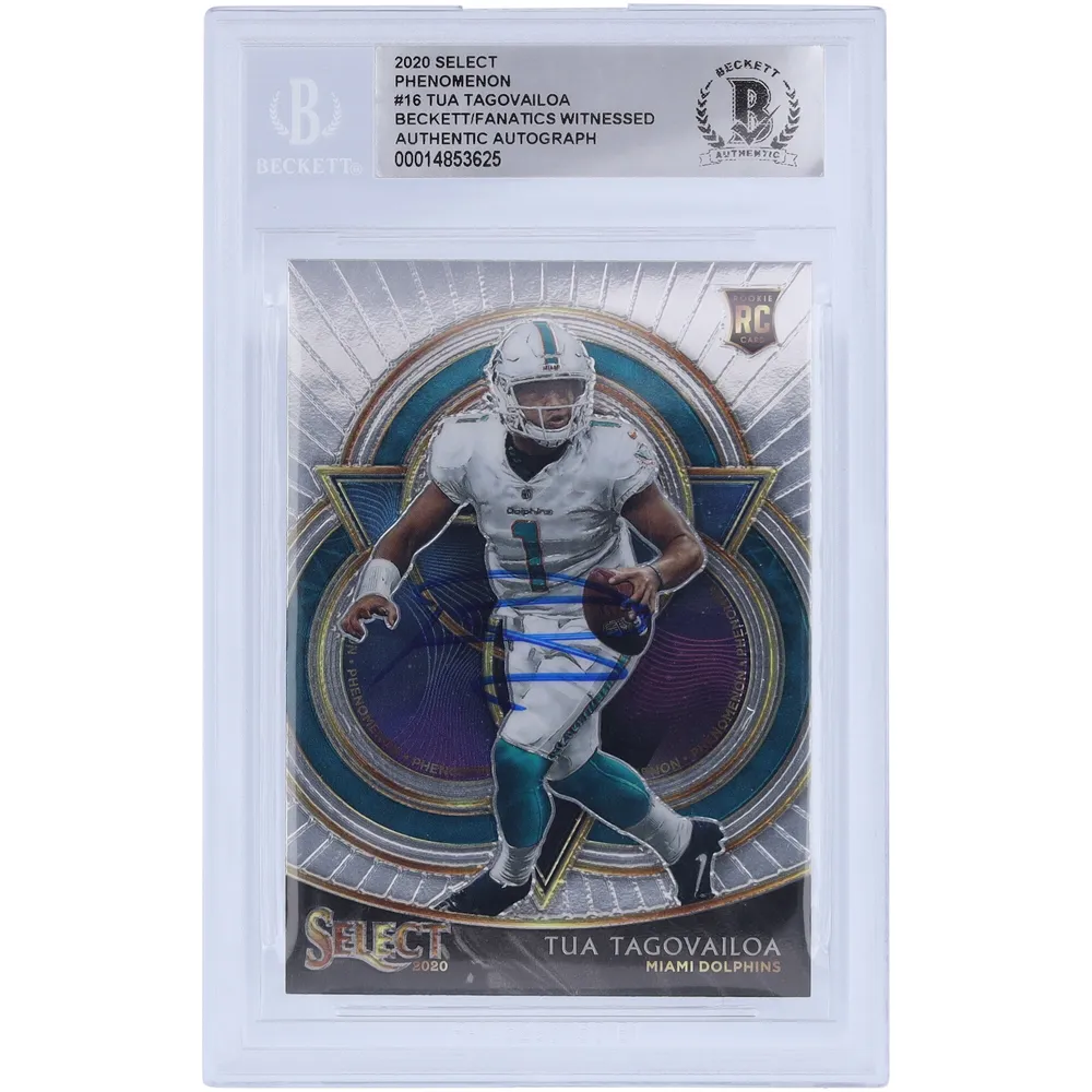 Lids Tua Tagovailoa Miami Dolphins Autographed 2020 Panini Select #45  Beckett Fanatics Witnessed Authenticated Rookie Card