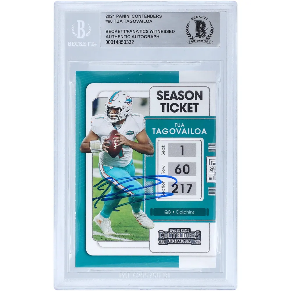 Tua Tagovailoa signed teal jersey Fanatics Witnessed Miami Dolphins  autograph at 's Sports Collectibles Store