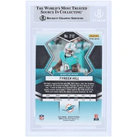 Tyreek Hill Miami Dolphins Autographed 2022 Panini Mosaic Green #212 Beckett Fanatics Witnessed Authenticated Card