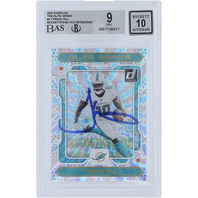 Tyreek Hill Miami Dolphins Autographed 2023 Panini Donruss Elite Series #ES-4 Beckett Fanatics Witnessed Authenticated 9/10 Card