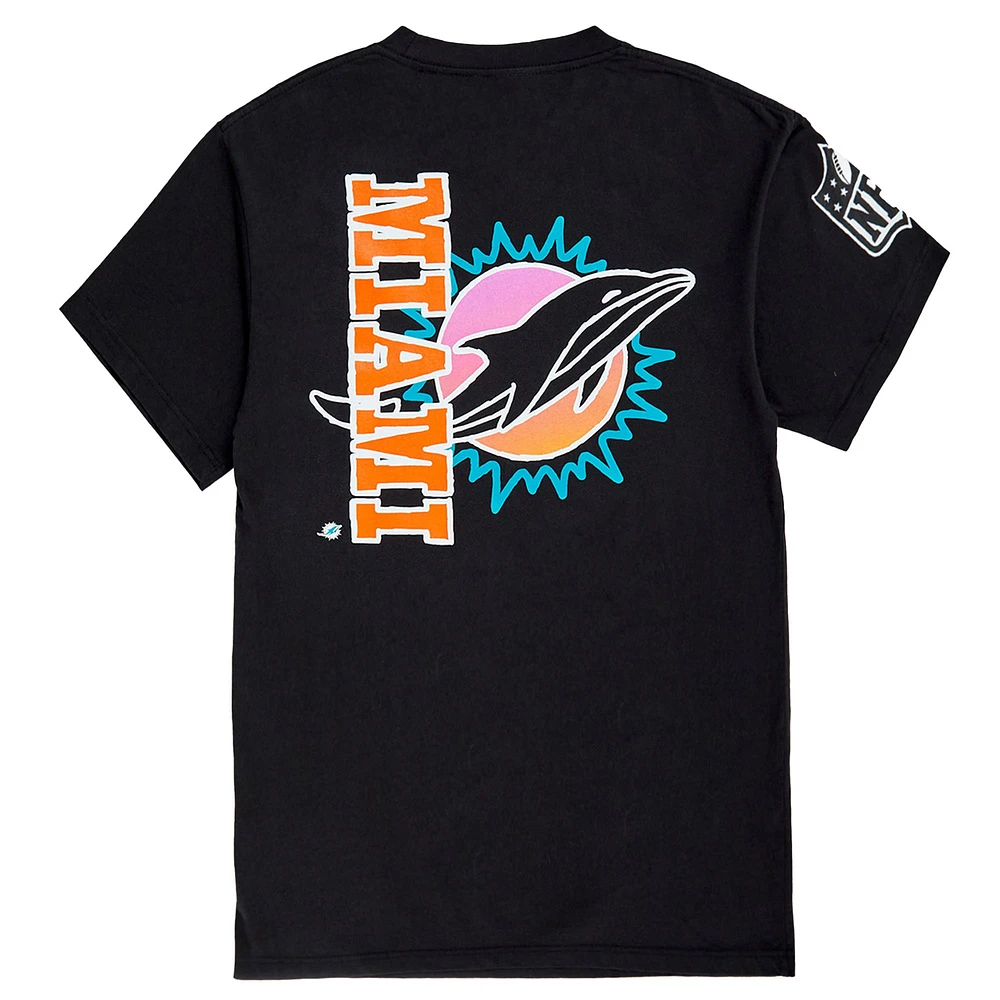 T-shirt unisexe noir Miami Dolphins x Aleali May