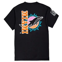 Unisex Black Miami Dolphins x Aleali May T-Shirt