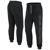 Pantalon de jogging unisexe en polaire Fanatics noir Miami Dolphins Elements Phenom