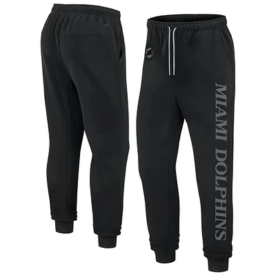 Pantalon de jogging unisexe en polaire Fanatics noir Miami Dolphins Elements Phenom