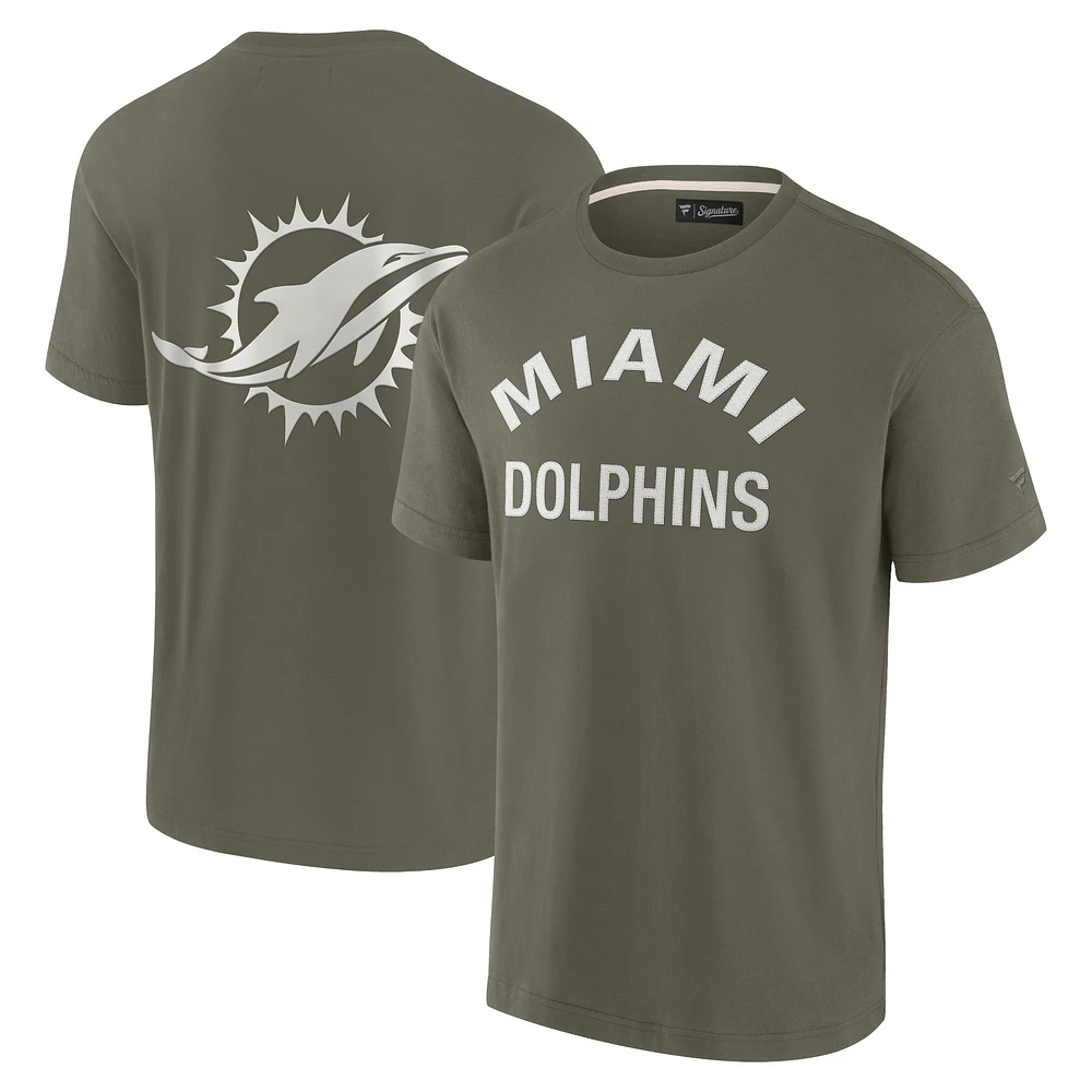 Unisex Fanatics Olive Miami Dolphins Elements Super Soft Short Sleeve T-Shirt