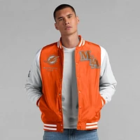 Veste unisexe Fanatics Orange Miami Dolphins Elements Elite à boutons-pression